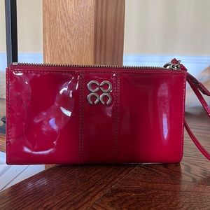 Red coach wrist wallet
